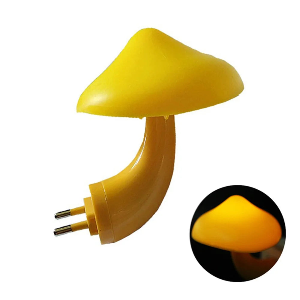 Mushroom Night Light – Color-Changing LED Plug-In Lamp for Bedroom Decor