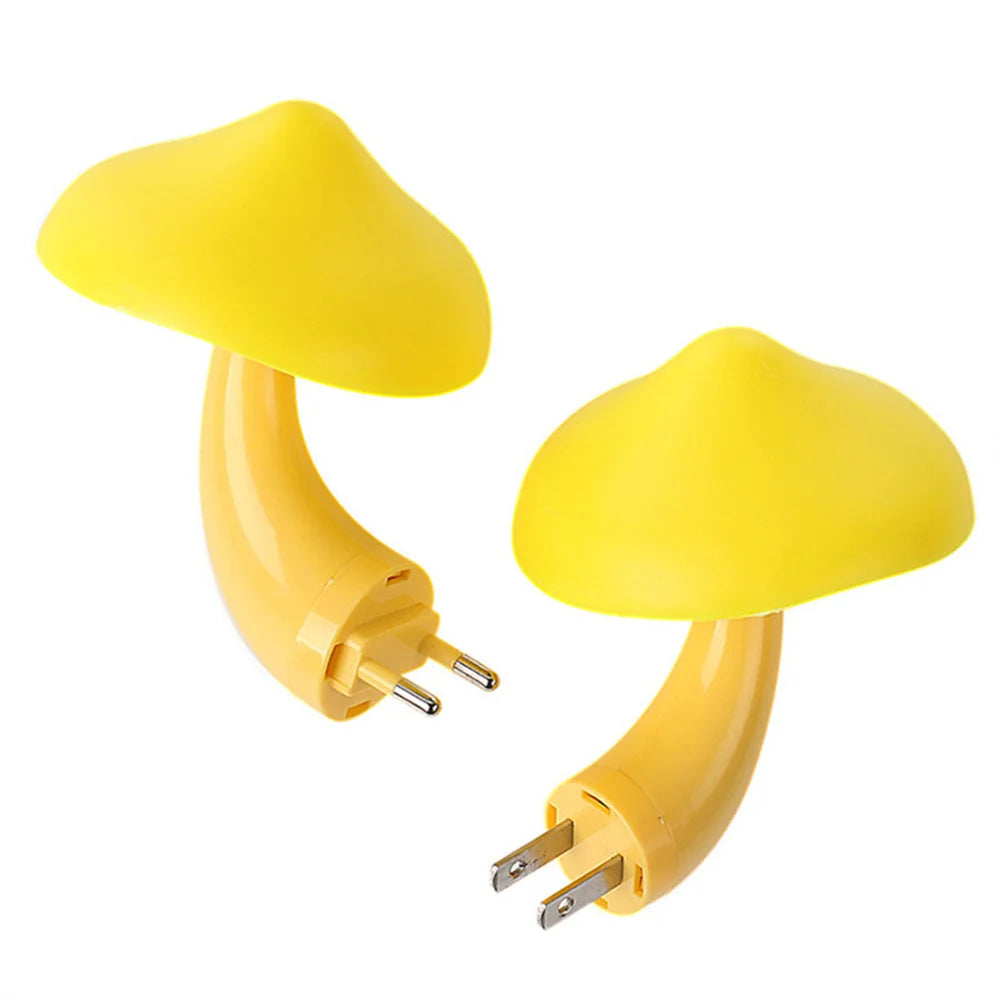 Mushroom Night Light – Color-Changing LED Plug-In Lamp for Bedroom Decor