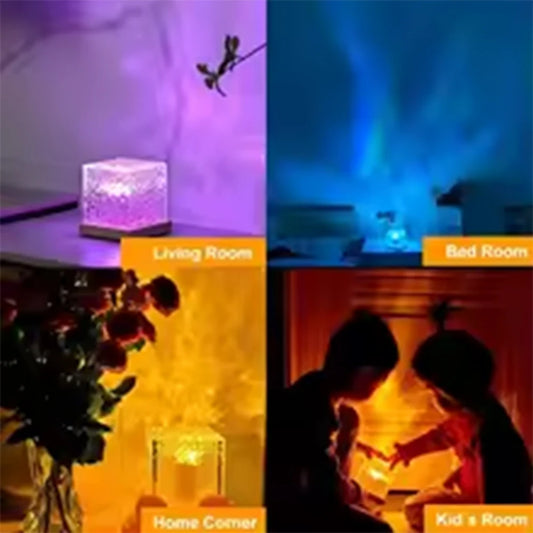 Ocean Wave Aurora Projector – 16-Color Ambient Night Light for Bedroom