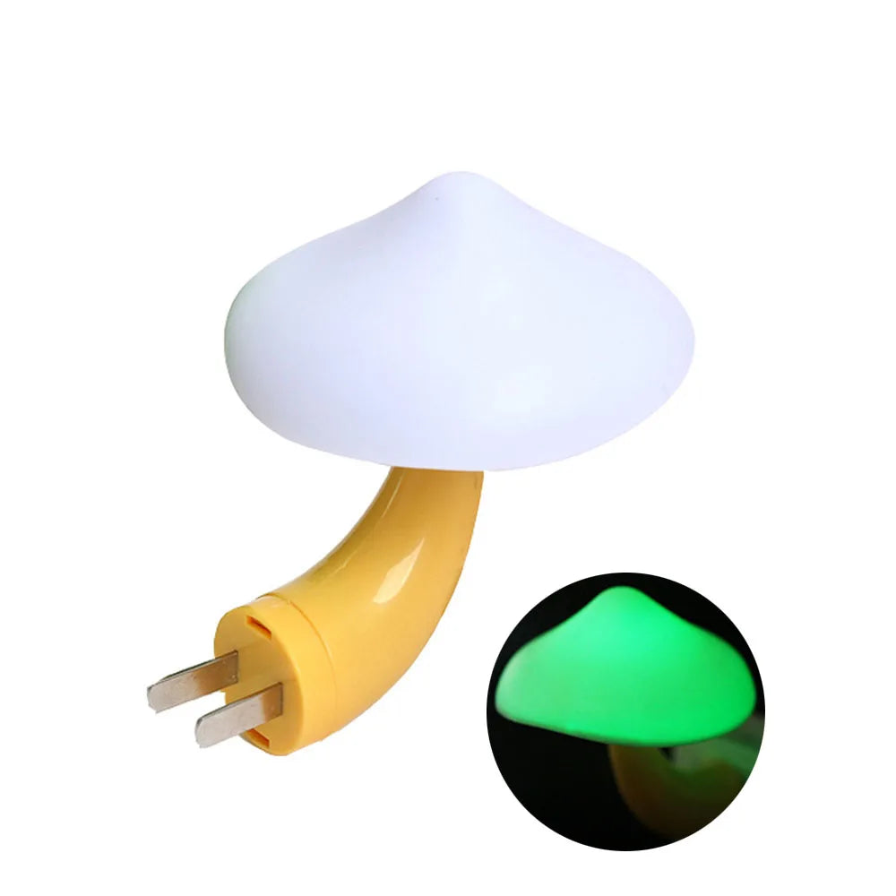 Mushroom Night Light – Color-Changing LED Plug-In Lamp for Bedroom Decor