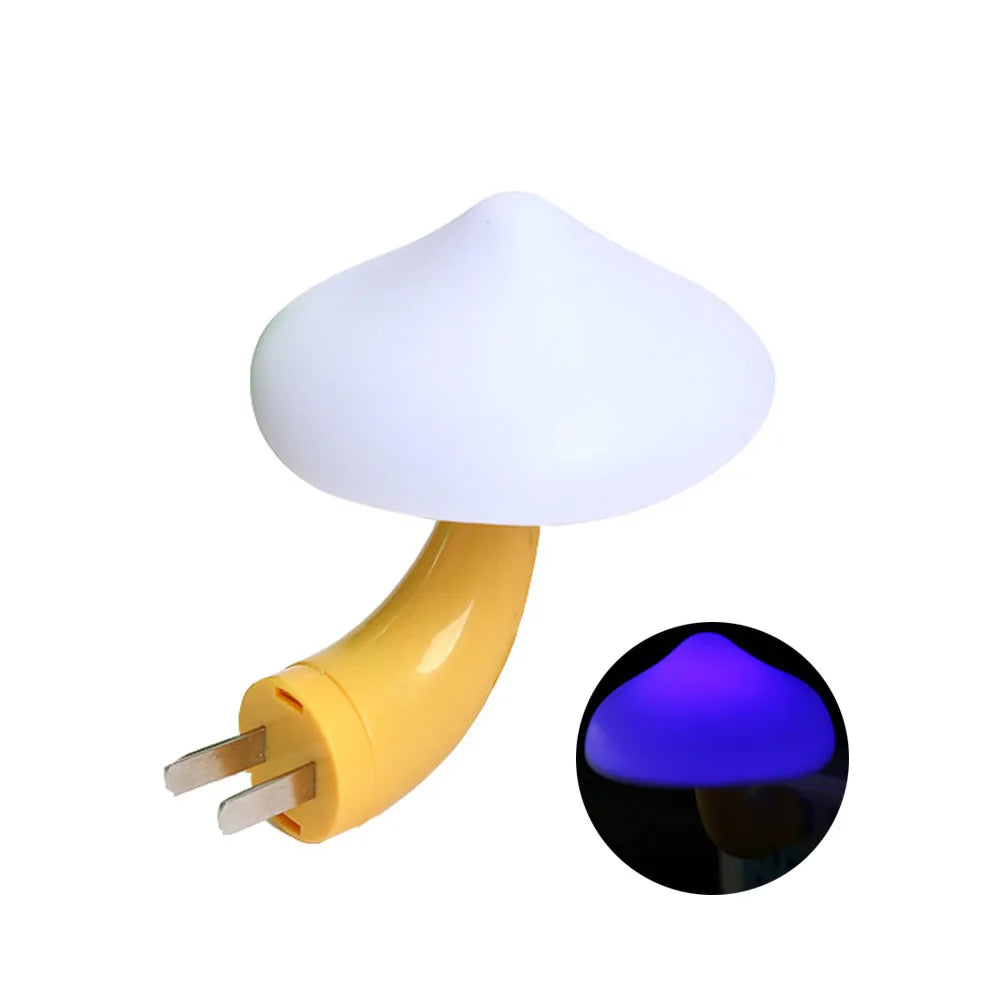 Mushroom Night Light – Color-Changing LED Plug-In Lamp for Bedroom Decor